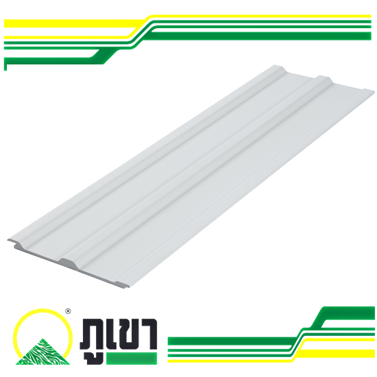 โรงงานผลิตหลังคาไวนิล แผ่นพลาสวูด ตราภูเขา - หลังคาไวนิลท้องเรียบ ลอนเหลี่ยม รุ่น PR5 สีขาว